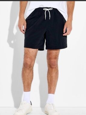 Original Use™ Woven Nylon Pull-On Shorts Men Large Black